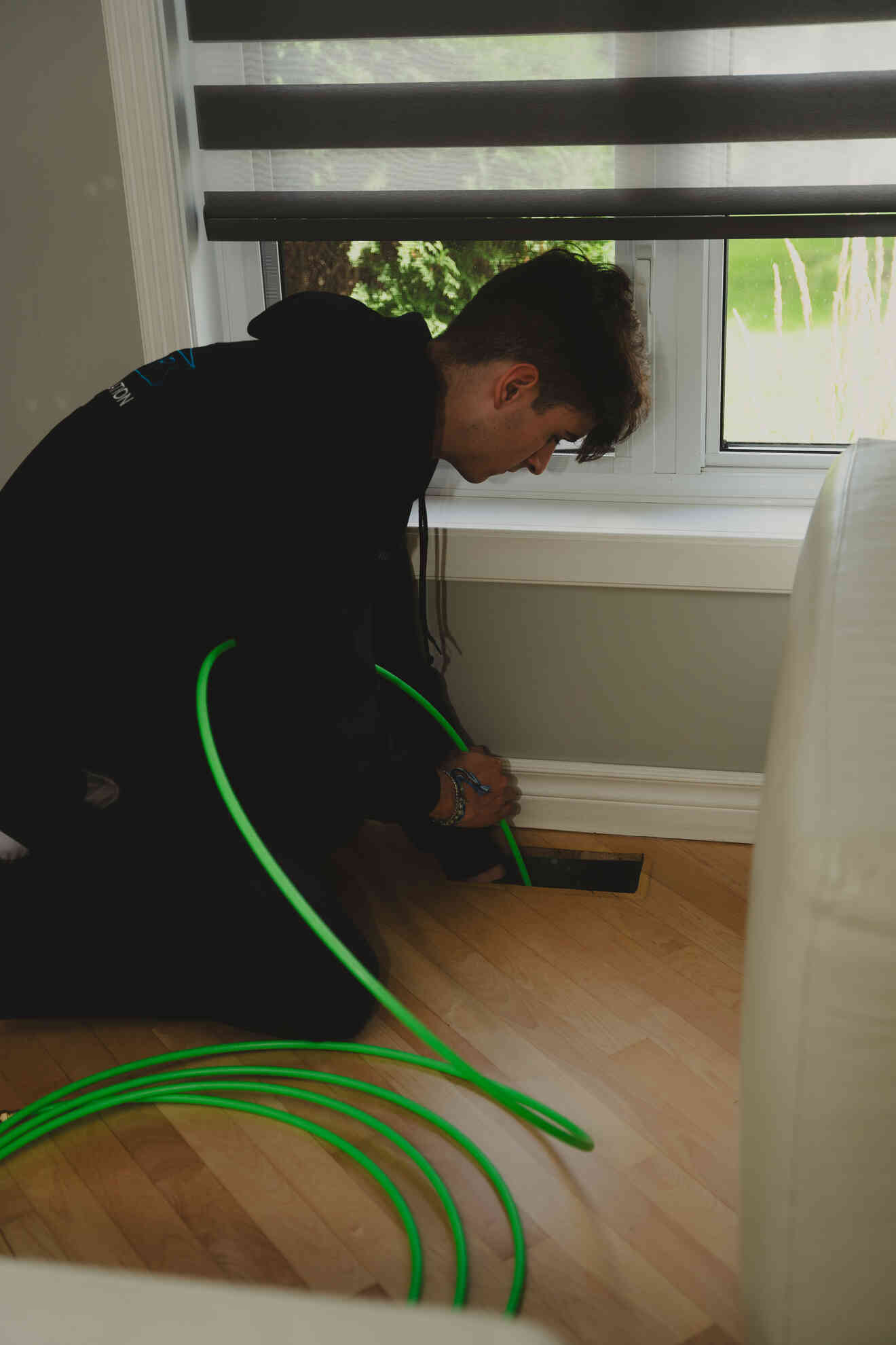 Intervention nettoyage de conduits chez un client